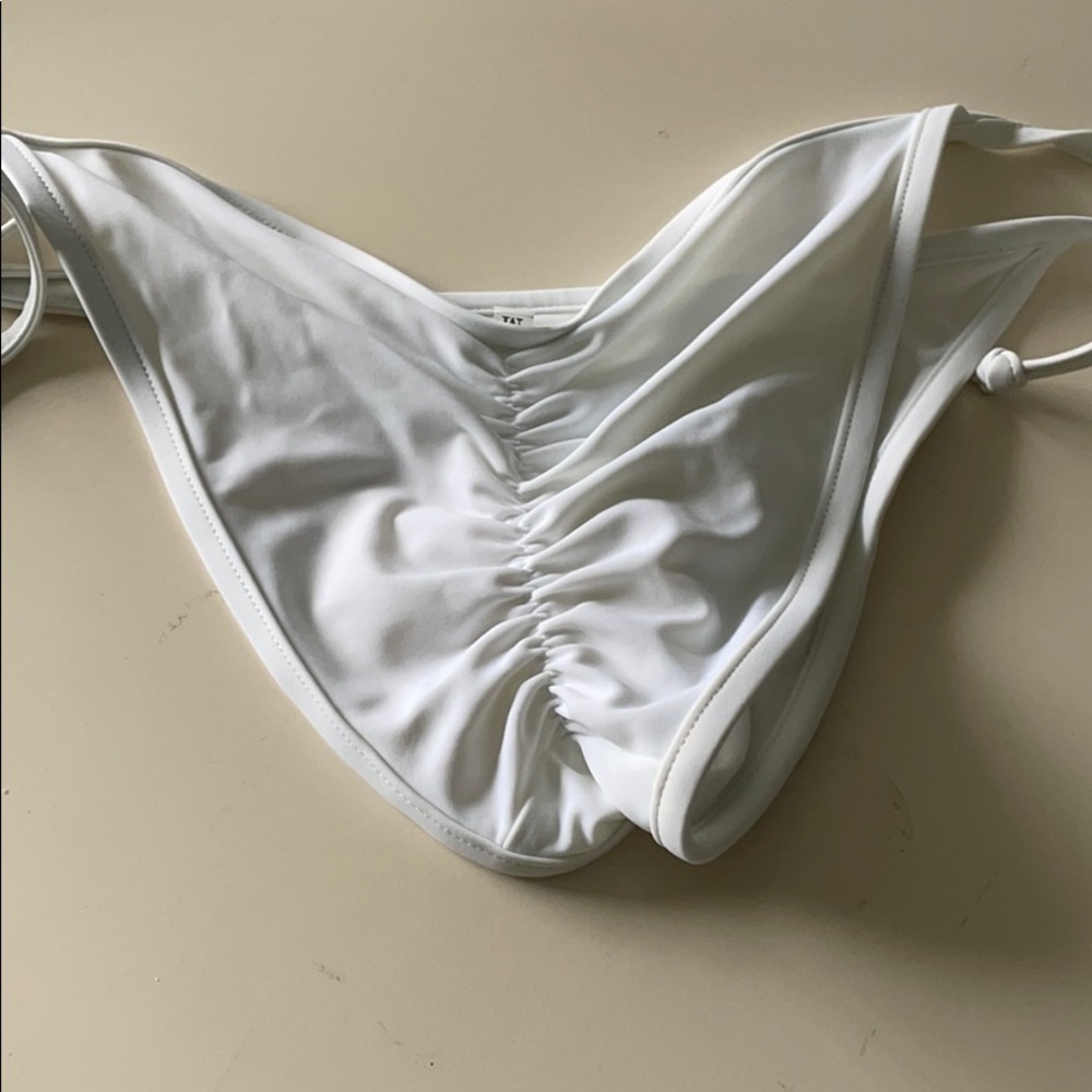 White bikini bottoms